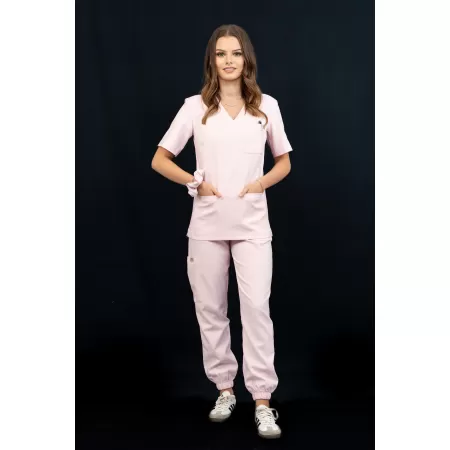 Bluzka medyczna SCRUBS MEDI TEDDY - TALLANTE POWDER ROSE
